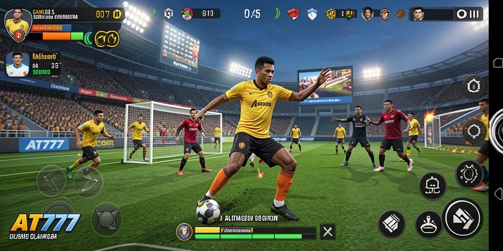 Tampilan menarik dari gameplay AT777 yang penuh aksi olahraga.