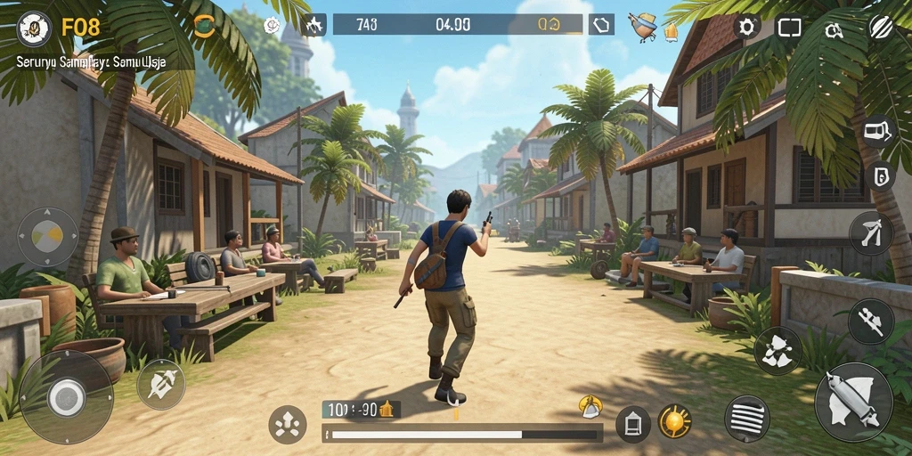 Screenshot FO8 menampilkan momen seru dalam gameplay Casual.