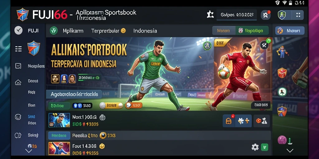 Tampilan gameplay Sportsbook yang menarik dan interaktif di FUJI66.