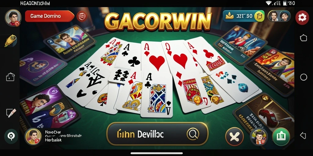 Gameplay seru GACORWIN yang menampilkan pertarungan Domino.