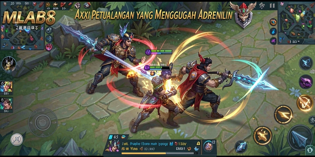 Tampilan gameplay MLBB8 yang penuh aksi dan mendebarkan.