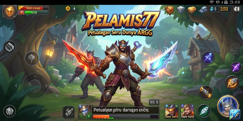 Tampilan gameplay menakjubkan dari PELAMIS77 yang penuh aksi ARPG.