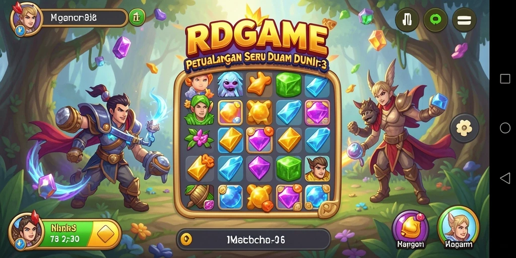 Tampilan gameplay RPGAME yang menarik dan penuh warna.