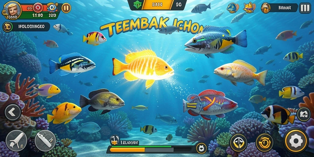 Tampilan gameplay seru dalam game Tembak Ikan SOLOTOTO.