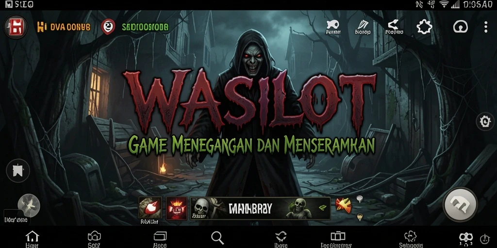 Screenshot permainan <strong>WASLOT</strong> dengan suasana Horror yang mencekam.